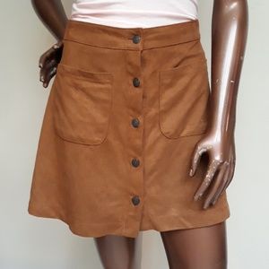 Iris Feels & Looks like Suede Fit & Flare Skirt